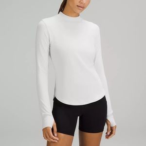 Lululemon Rulu Running Long-Sleeve Mock-Neck Shirt Size 6